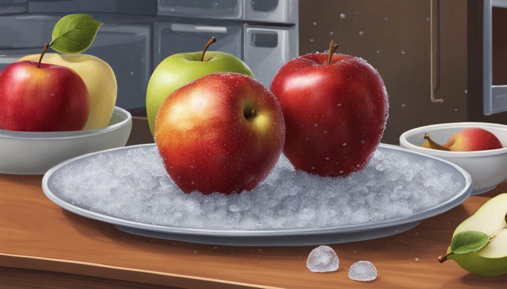 Thawing Apples and Pears Thawing Apples and Pears