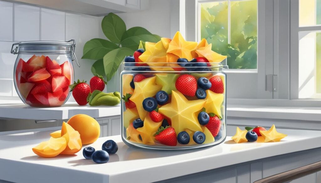 storing cut star fruit storing cut star fruit